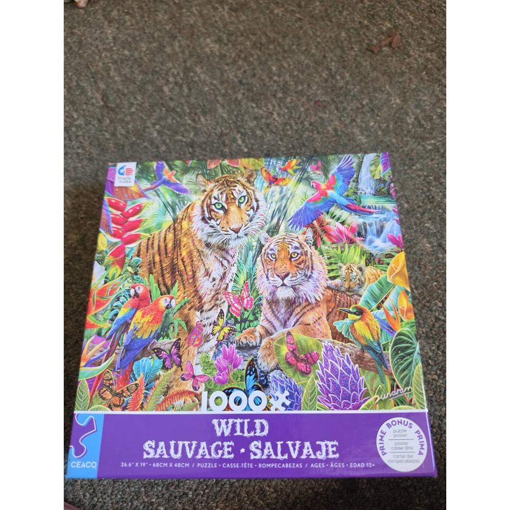 New CEACO Wild Sauvage‎ Salvaje 1000-Piece Jigsaw Puzzle Factory sealed